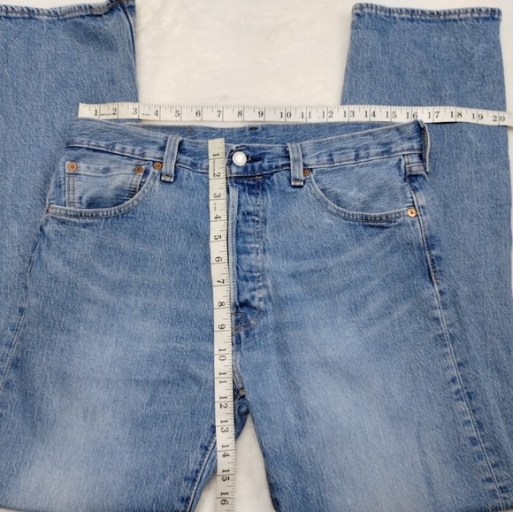 Levi's 501 '93 straight premium button fly big "E" denim jeans men's siz… - Picture 3 of 16